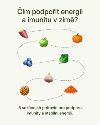 Chladné dny nemusí být o únavě a vyčerpané energii. ❄️ Stačí dát tělu to, co v tomhle období opravdu funguje: sezónní...